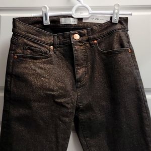 Loft Sparkly stretch skinny jeans